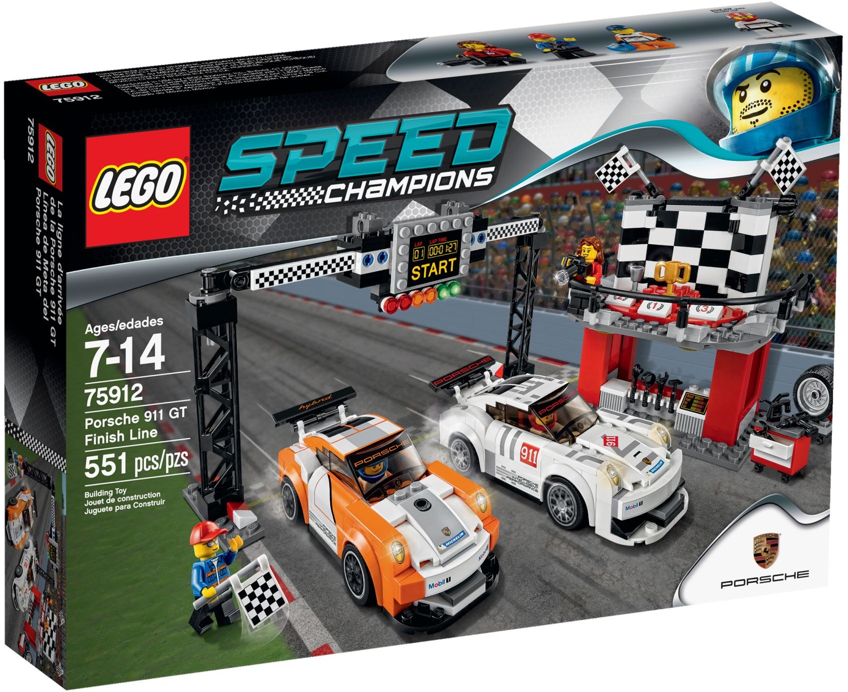 LEGO 75912 Porsche 911 GT Finish Line - ���� �������� ����� ����� 911 GT