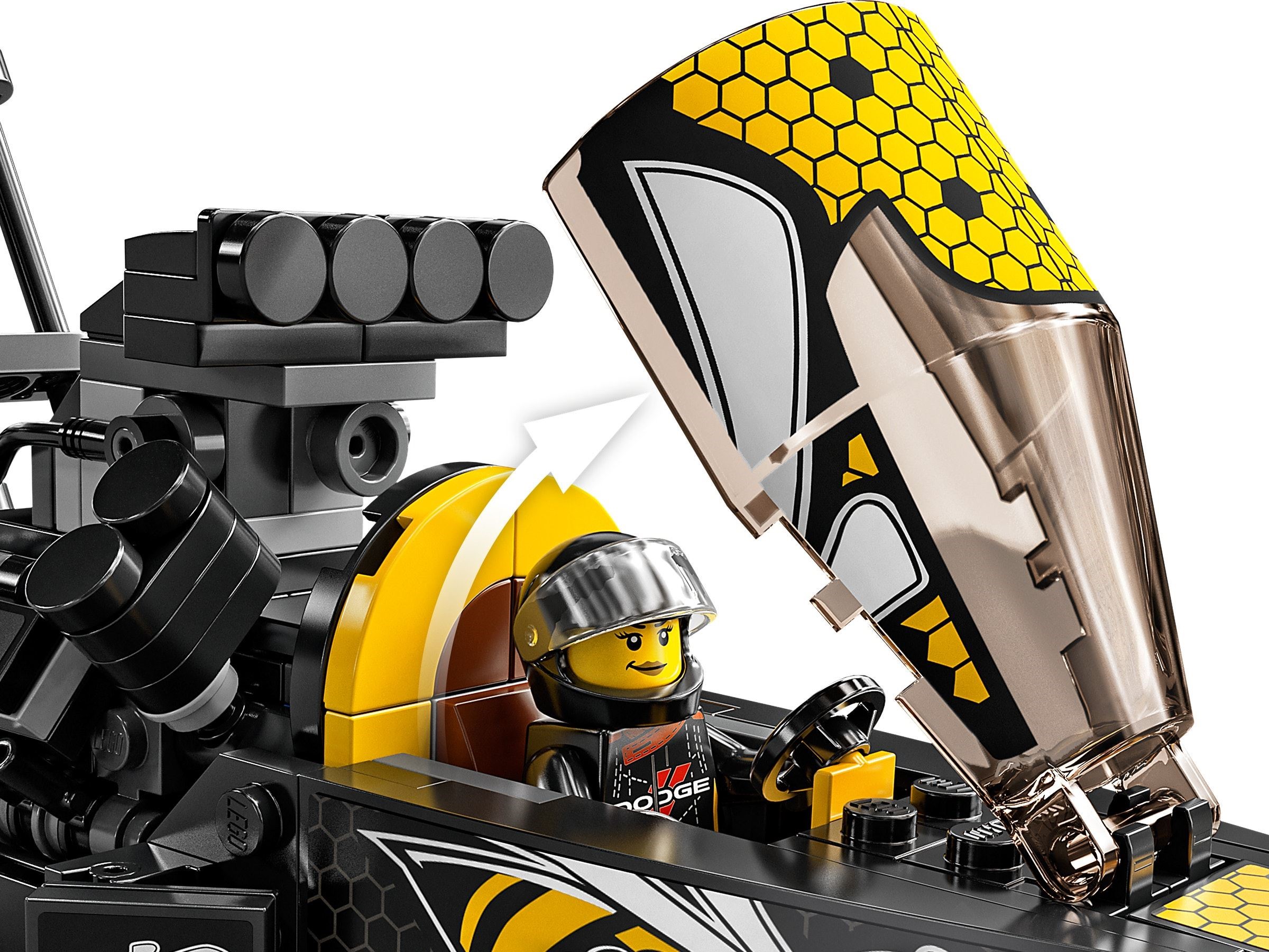 LEGO 76904 Mopar Dodge SRT Top Fuel Dragster � 1970 Dodge Challenger