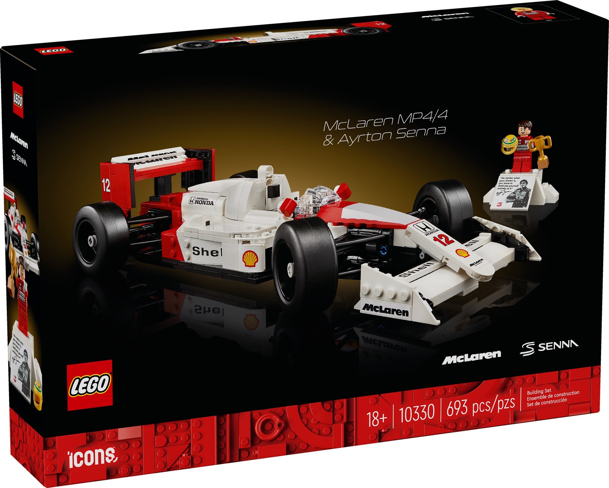 ����������� LEGO 10330 ����������� McLaren F1 MP4/4 � ������ �����