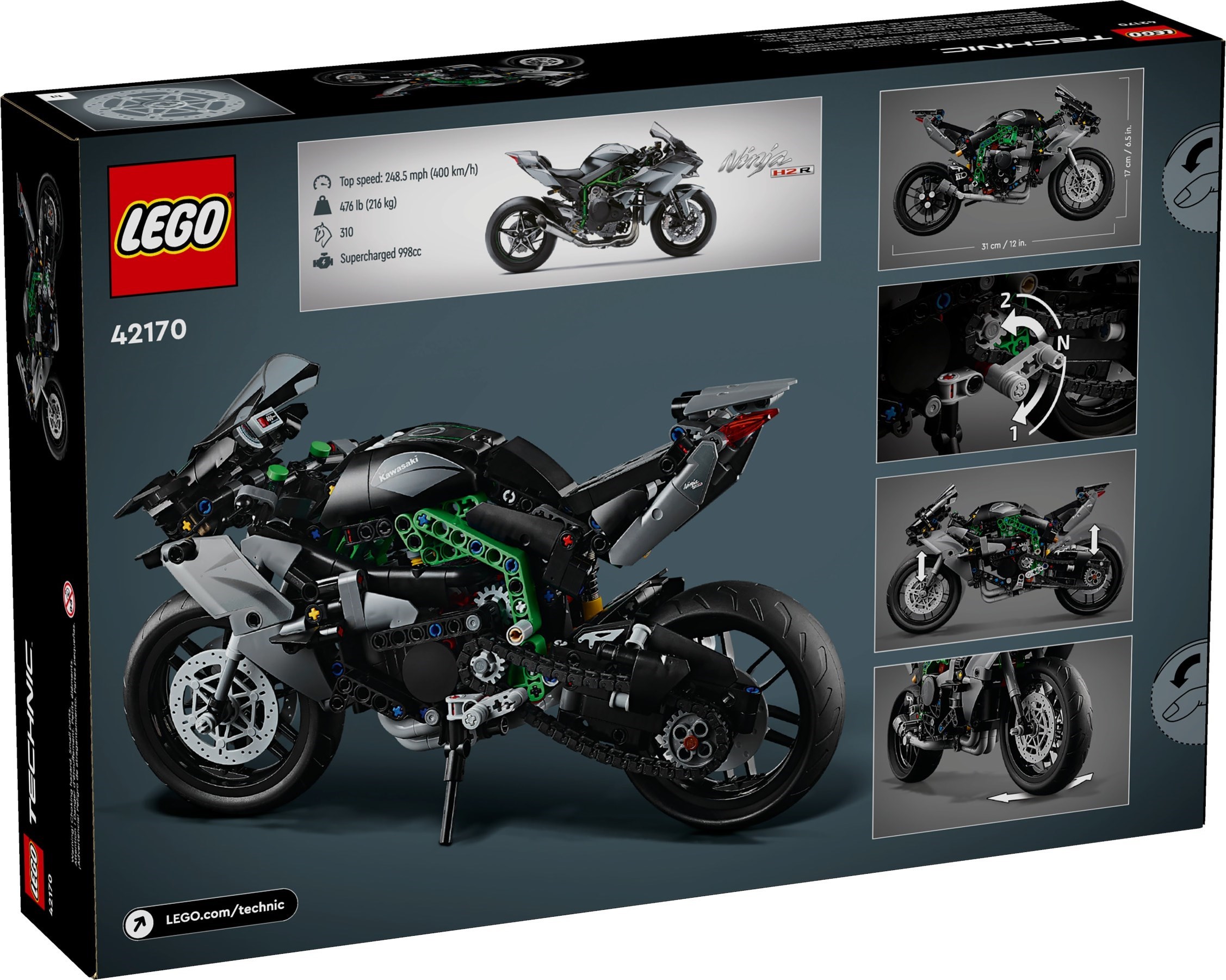 ����������� LEGO 42170 �������� Kawasaki Ninja H2R