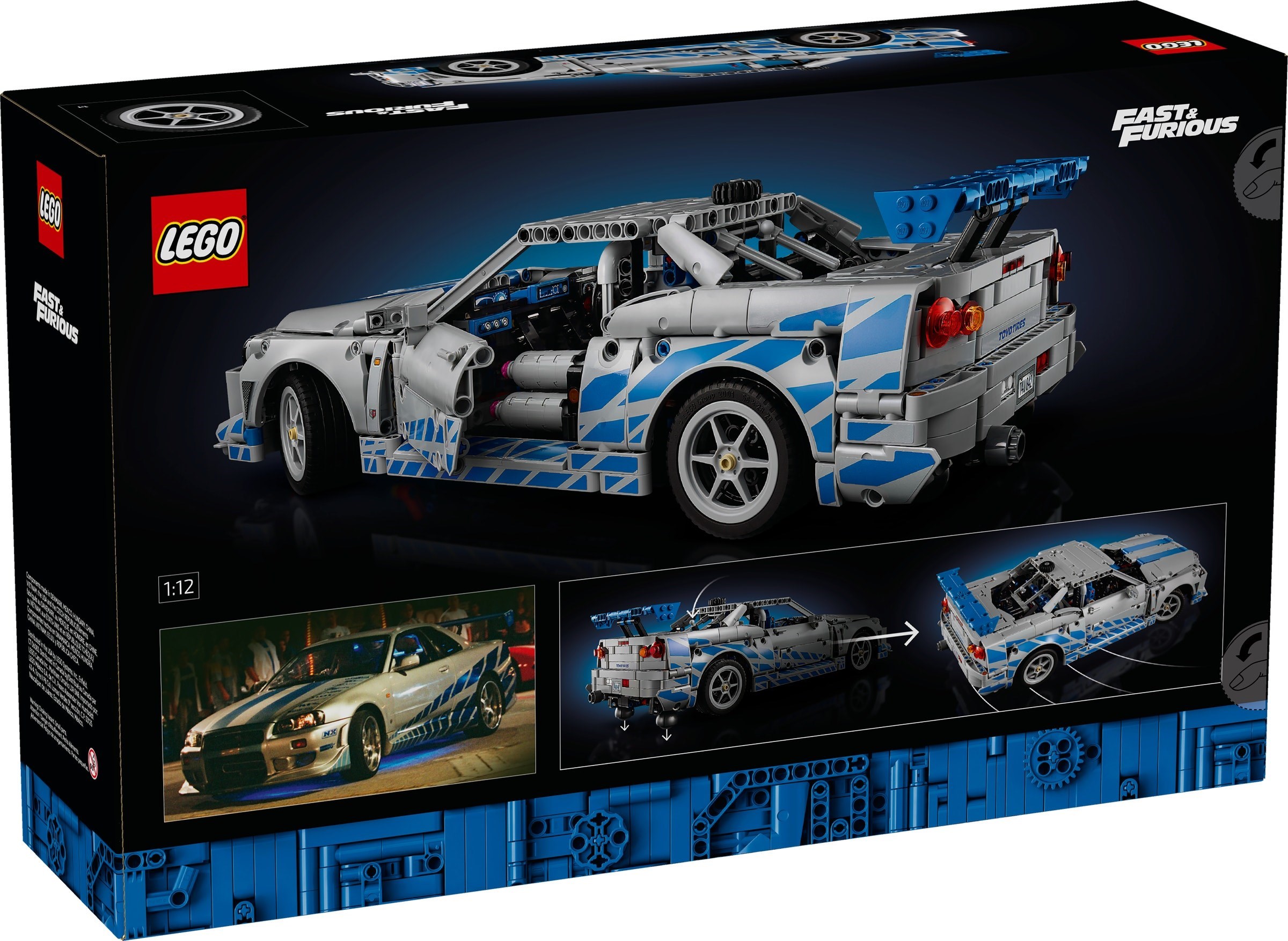 ����������� LEGO 42210 ������ 2 Nissan Skyline GT-R (R34)