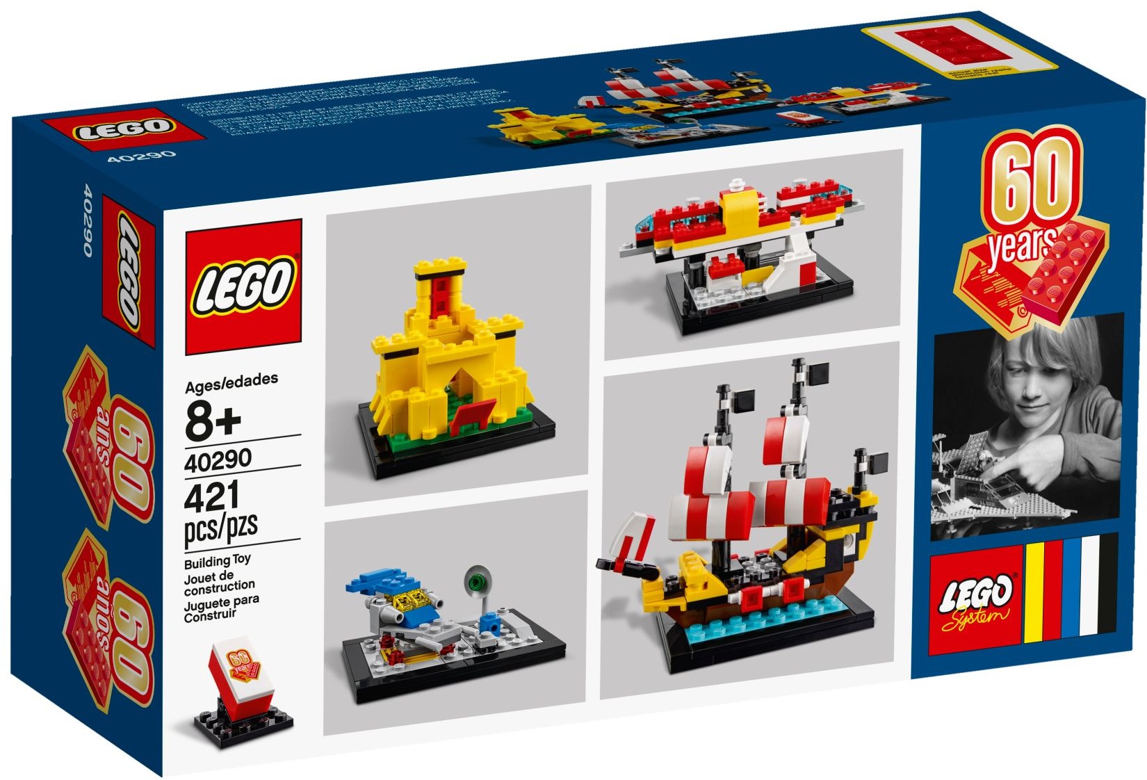 ����������� LEGO 40290 - ����  60 ��� ������ Lego, 421 ������
