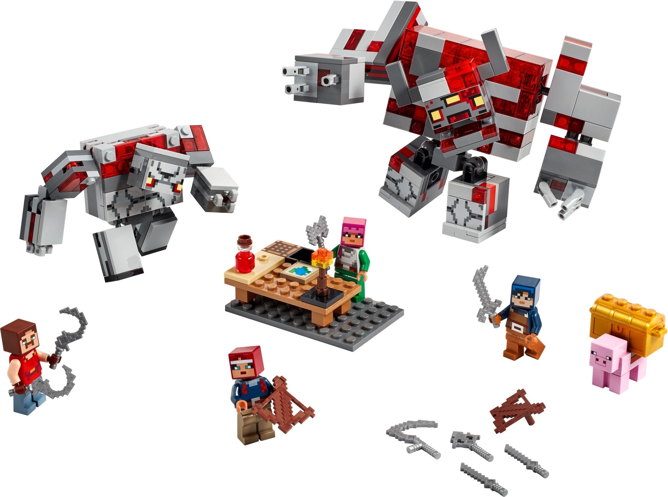 ����������� LEGO 21163 - ���� Minecraft ����� �� ������� ����
