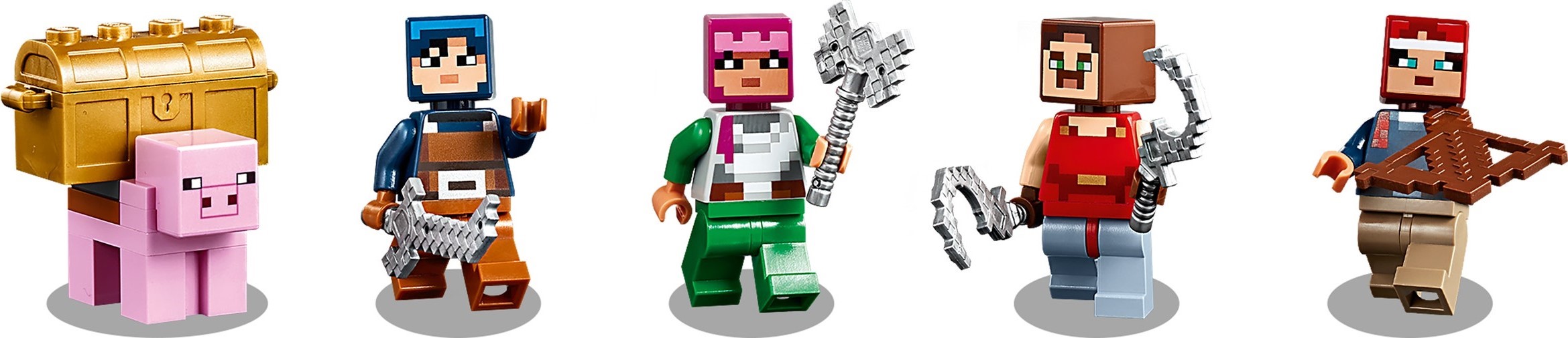 ����������� LEGO 21163 - ���� Minecraft ����� �� ������� ����
